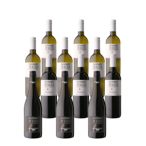 Herbstpaket mit 12 Flaschen: je drei Weißburgunder, Chardonnay, Blaufränkisch und Zweigelt Neusiedlersee DAC Reserve