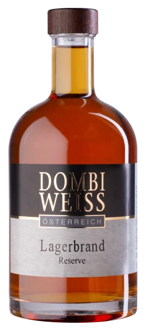 Flasche Lagerbrand Reserve von Dombi-Weiss